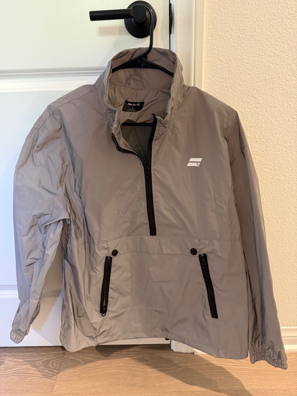 Lightweight Gray Pullover Jacket